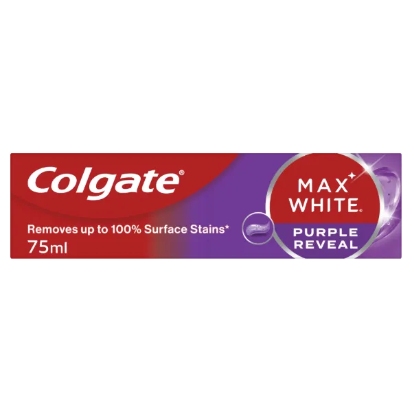 Colgate Max White Purple Reveal fogfehérítő fogkrém 75 ml termékhez kapcsolódó kép