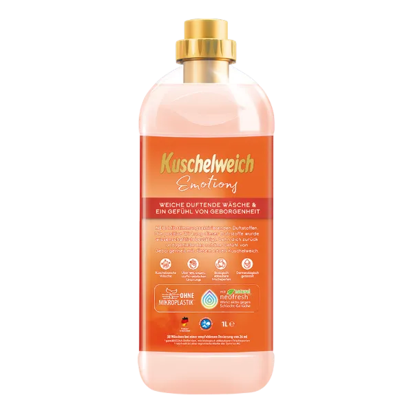Kuschelweich öblítő 38 mosás 1 l Emotions Geborgenheit termékhez kapcsolódó kép