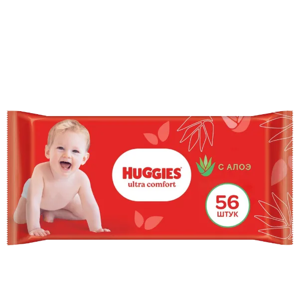Huggies nedves törlőkendő 56 db Ultra Comfort with Aloe Vera termékhez kapcsolódó kép