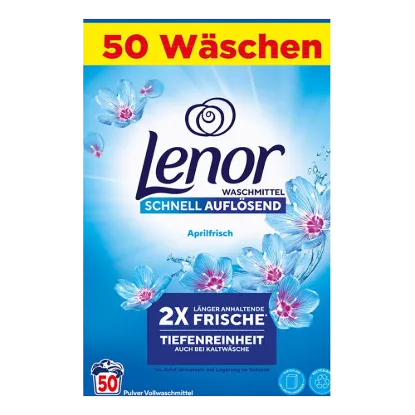Lenor mosópor dobozos 50 mosás 3 kg Aprilfrisch termékhez kapcsolódó kép