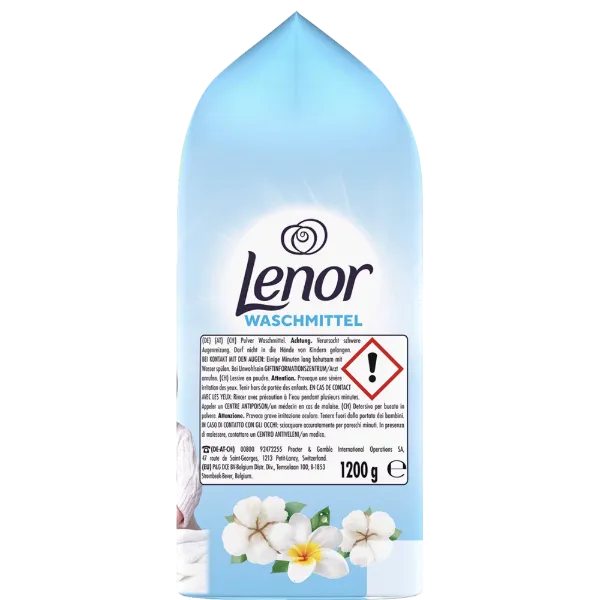 Lenor mosópor zacskós 20 mosás 1,2 kg Sensitive Cotton&Tiare Flowers termékhez kapcsolódó kép