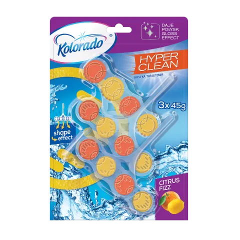 Kolorado Hyper Clean TRIO kosaras toalett block 3x45g Citrus termékhez kapcsolódó kép