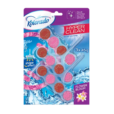 Kolorado Hyper Clean TRIO kosaras toalett block 3x45g Virág termékhez kapcsolódó kép