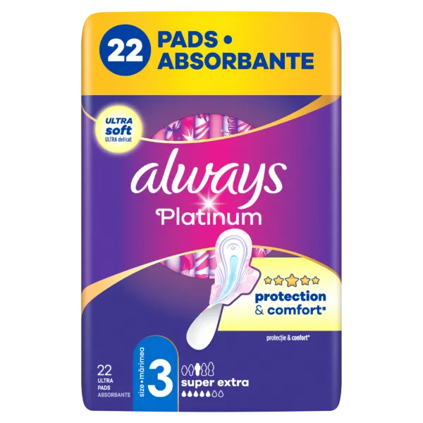 Always Platinum Day & Night Szárnyas Egészségügyi Betét, 22 db termékhez kapcsolódó kép