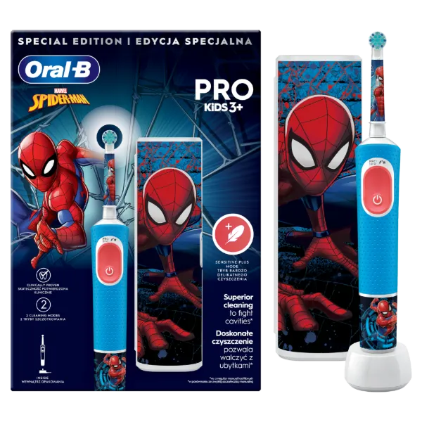 Oral-B Pro Kids Pókember Elektromos Fogkefe Braun Tervezéssel termékhez kapcsolódó kép