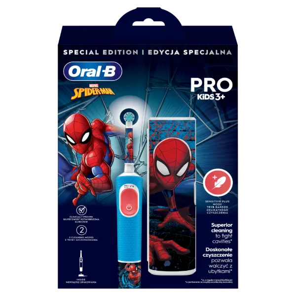 Oral-B Pro Kids Pókember Elektromos Fogkefe Braun Tervezéssel termékhez kapcsolódó kép
