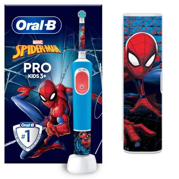 Oral-B Pro Kids Pókember Elektromos Fogkefe Braun Tervezéssel termékhez kapcsolódó kép