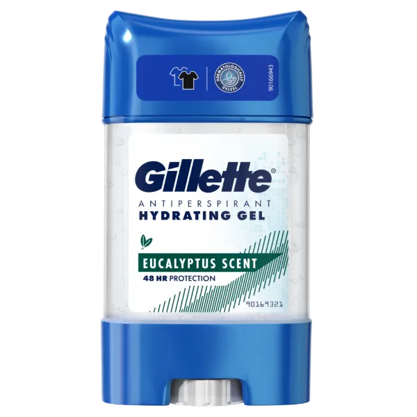 Gillette Eukaliptusz Izzadásgátló Dezodor Hidratáló Gél Férfiaknak termékhez kapcsolódó kép