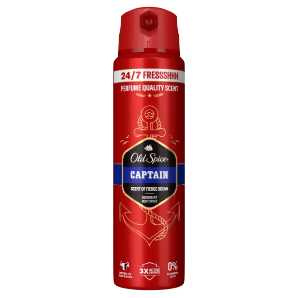 Old Spice Captain Deo Spray Férfiaknak, 150 ml termékhez kapcsolódó kép