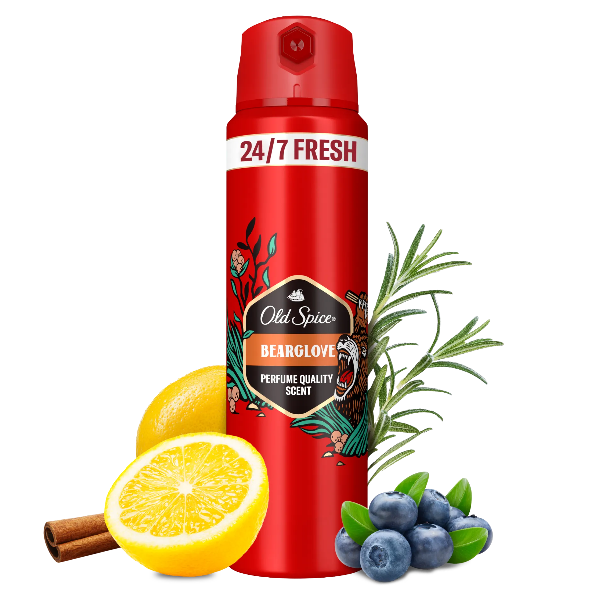 Old Spice Bearglove Deo Spray Férfiaknak, 150 ml