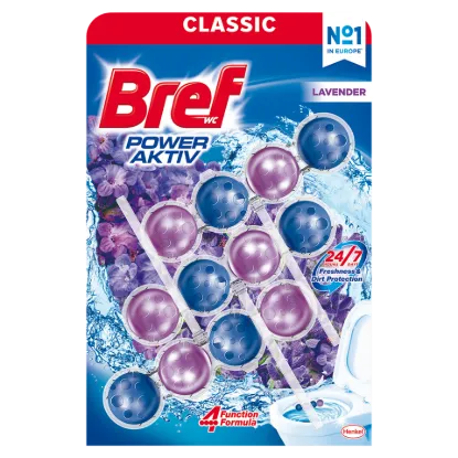 Bref Power Aktiv Lavender WC frissítő 3 x 50 g termékhez kapcsolódó kép