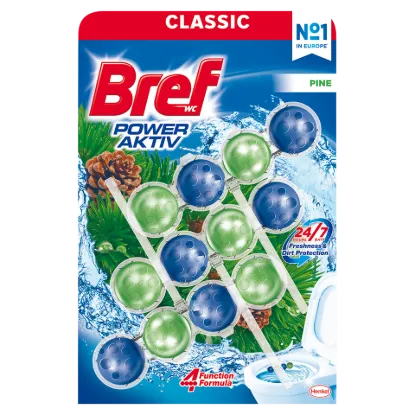 Bref Power Aktiv Pine WC frissítő 3 x 50 g termékhez kapcsolódó kép