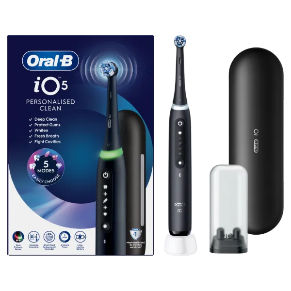 Oral-B iO 5 Elektromos Fogkefe | Tearózsaszín | 1 db Fogkefefej | Prémium Utazótok termékhez kapcsolódó kép