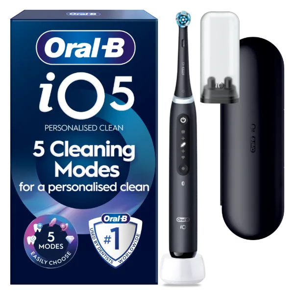 Oral-B iO 5 Elektromos Fogkefe | Tearózsaszín | 1 db Fogkefefej | Prémium Utazótok termékhez kapcsolódó kép