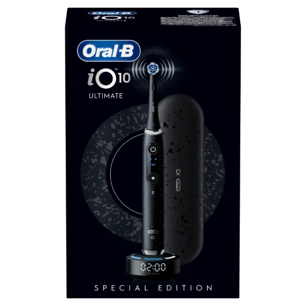 Oral-B iO 10 Elektromos Fogkefe | Űrfekete | 1 db Fogkefefej | Töltős Utazótok termékhez kapcsolódó kép
