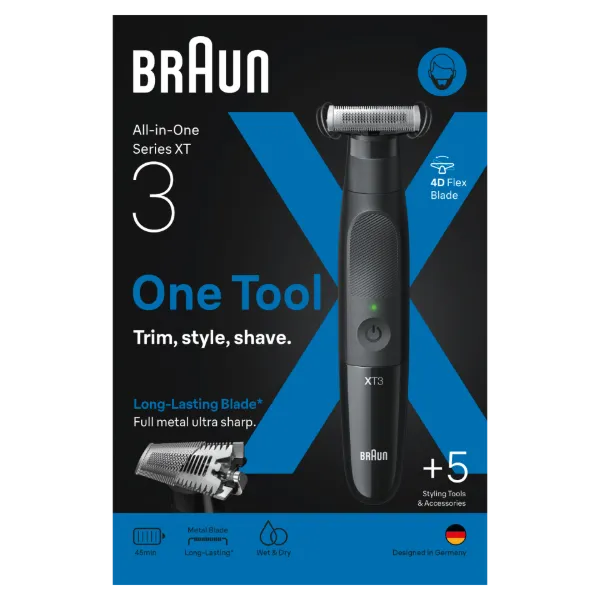 Braun Series X, Szakállvágó Arc Szőrtelenítéshez, XT3100 termékhez kapcsolódó kép