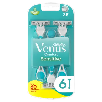 Gillette Venus Comfort Sensitive Eldobható Borotva, 6 Db/Csomag termékhez kapcsolódó kép