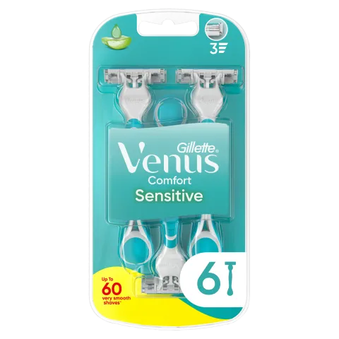 Gillette Venus Comfort Sensitive Eldobható Borotva, 6 Db/Csomag termékhez kapcsolódó kép