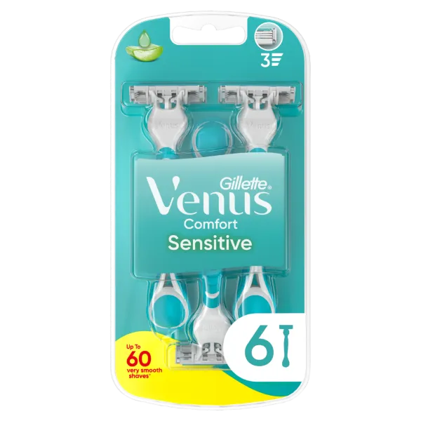 Gillette Venus Comfort Sensitive Eldobható Borotva, 6 Db/Csomag termékhez kapcsolódó kép