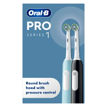 Oral-B Pro Series 1 Kék és Fekete Elektromos Fogkefe, Braun Tervezéssel termékhez kapcsolódó kép