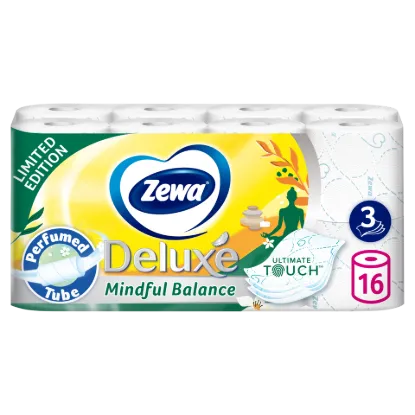 Zewa Deluxe Mindful Balance toalettpapír 3 rétegű 16 tekercs termékhez kapcsolódó kép