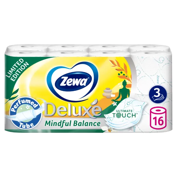 Zewa Deluxe Mindful Balance toalettpapír 3 rétegű 16 tekercs termékhez kapcsolódó kép