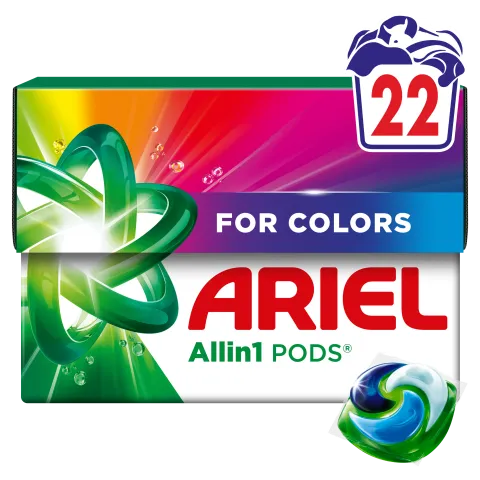 Ariel Allin1 PODS Folyékony Mosókapszula Színes Ruhákhoz, 22 Mosáshoz termékhez kapcsolódó kép