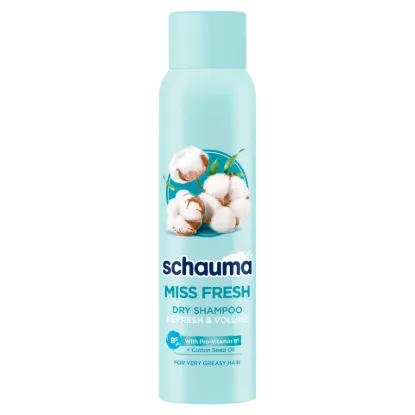 Schauma Miss Fresh szárazsampon gyapotmagolaj-kivonattal, nagyon zsíros hajra 150 ml termékhez kapcsolódó kép