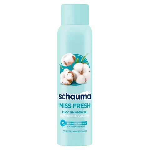 Schauma Miss Fresh szárazsampon gyapotmagolaj-kivonattal, nagyon zsíros hajra 150 ml termékhez kapcsolódó kép