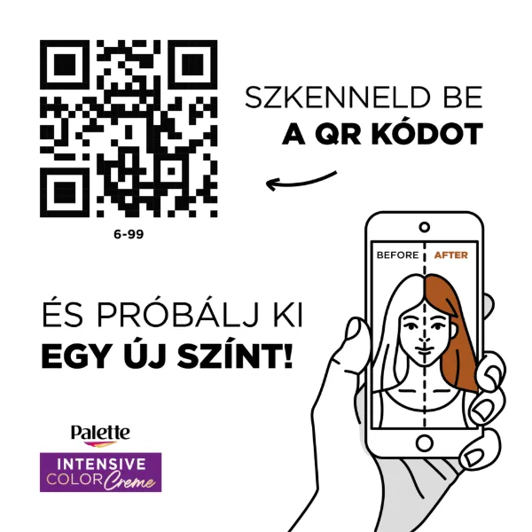 Palette Intensive Color Creme tartós hajfesték 6-99 intenzív ibolya termékhez kapcsolódó kép