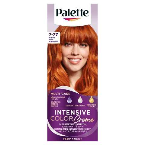 Palette Intensive Color Creme tartós hajfesték 7-77 intenzív rezes vörös termékhez kapcsolódó kép