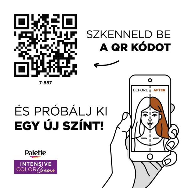 Palette Intensive Color Creme tartós hajfesték 7-887 bíborvörös termékhez kapcsolódó kép