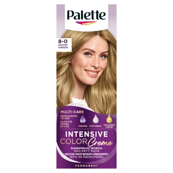 Palette Intensive Color Creme tartós hajfesték 8-0 világosszőke termékhez kapcsolódó kép