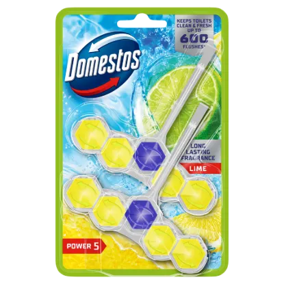 Domestos Power 5 Lime WC frissítő blokk 2 x 50 g termékhez kapcsolódó kép
