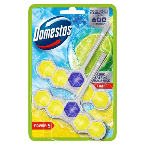 Domestos Power 5 Lime WC frissítő blokk 2 x 50 g termékhez kapcsolódó kép