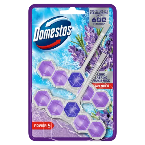 Domestos Power 5 Lavender WC frissítő blokk 2 x 50 g termékhez kapcsolódó kép