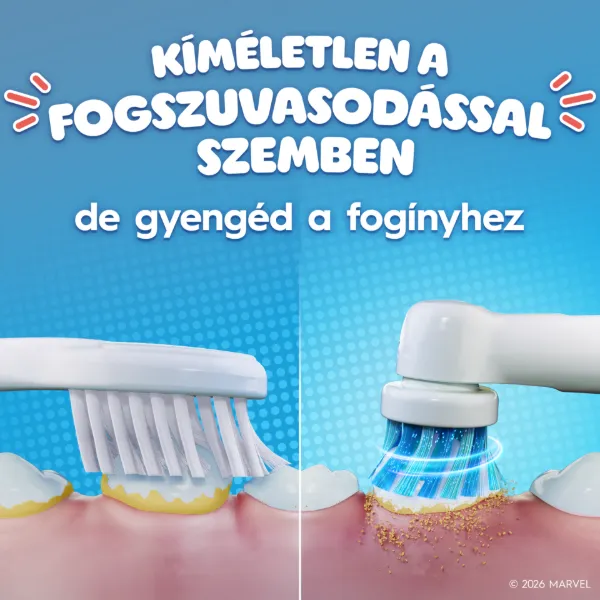 Oral-B Pro Kids Pókember Elektromos Fogkefe Braun Tervezéssel termékhez kapcsolódó kép
