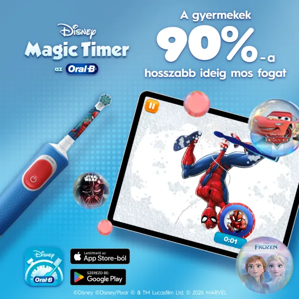 Oral-B Pro Kids Pókember Elektromos Fogkefe Braun Tervezéssel termékhez kapcsolódó kép