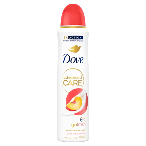 Dove Advanced Care Go Fresh Peach & White Blossom Scent izzadásgátló 150 ml termékhez kapcsolódó kép