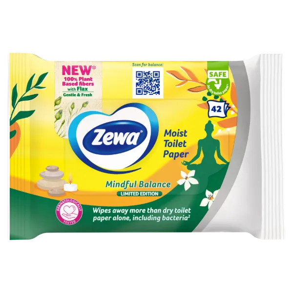 Zewa Mindful Balance illatosított nedves toalettpapír 42 db termékhez kapcsolódó kép