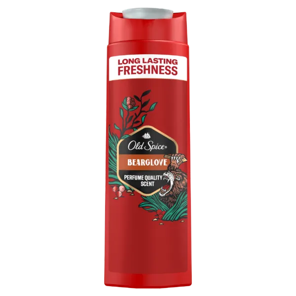 Old Spice Bearglove Férfi 3 az 1-ben Sampon és Tusfürdő, 400 ml termékhez kapcsolódó kép