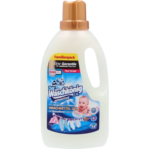 Der Waschkönig mosógél 54 mosás 1,625 l Sensitive termékhez kapcsolódó kép