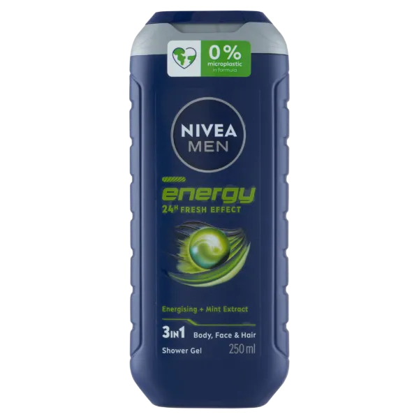 NIVEA MEN Energy 3 az 1-ben tusfürdő testre, arcra, hajra 250 ml termékhez kapcsolódó kép