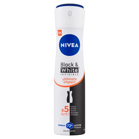 NIVEA Black & White Invisible Ultimate Impact izzadásgátló 150 ml termékhez kapcsolódó kép