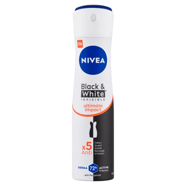 NIVEA Black & White Invisible Ultimate Impact izzadásgátló 150 ml termékhez kapcsolódó kép