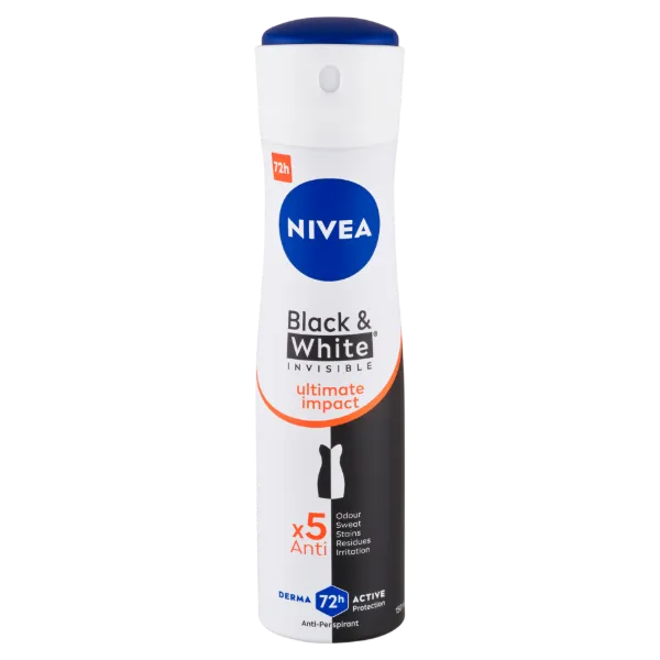 NIVEA Black & White Invisible Ultimate Impact izzadásgátló 150 ml termékhez kapcsolódó kép