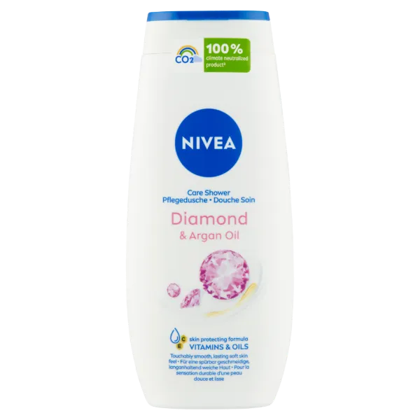 NIVEA Diamond & Argan Oil ápoló hatású krémtusfürdő 250 ml termékhez kapcsolódó kép