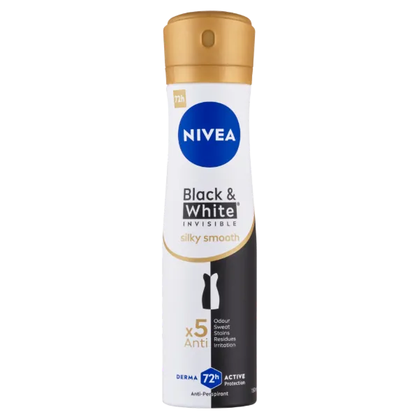 NIVEA Black & White Invisible Silky Smooth izzadásgátló 150 ml termékhez kapcsolódó kép