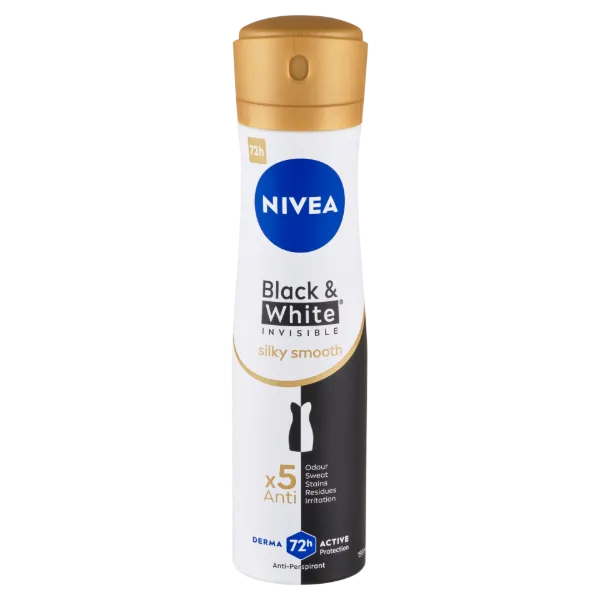 NIVEA Black & White Invisible Silky Smooth izzadásgátló 150 ml termékhez kapcsolódó kép