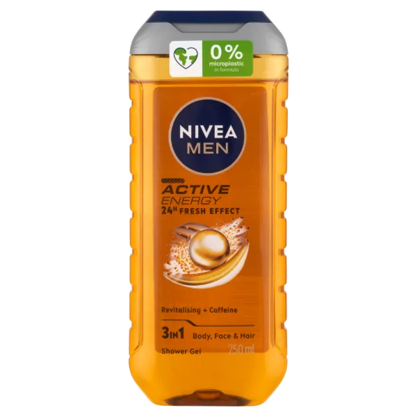 NIVEA MEN Active Energy 3 az 1-ben tusfürdő testre, arcra, hajra 250 ml termékhez kapcsolódó kép